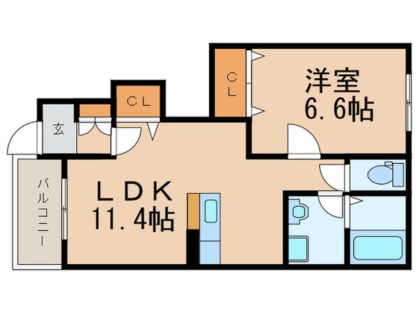 花みずき２の物件間取画像